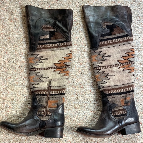 Steven Womens Cognac Sun Boots Sizew8 